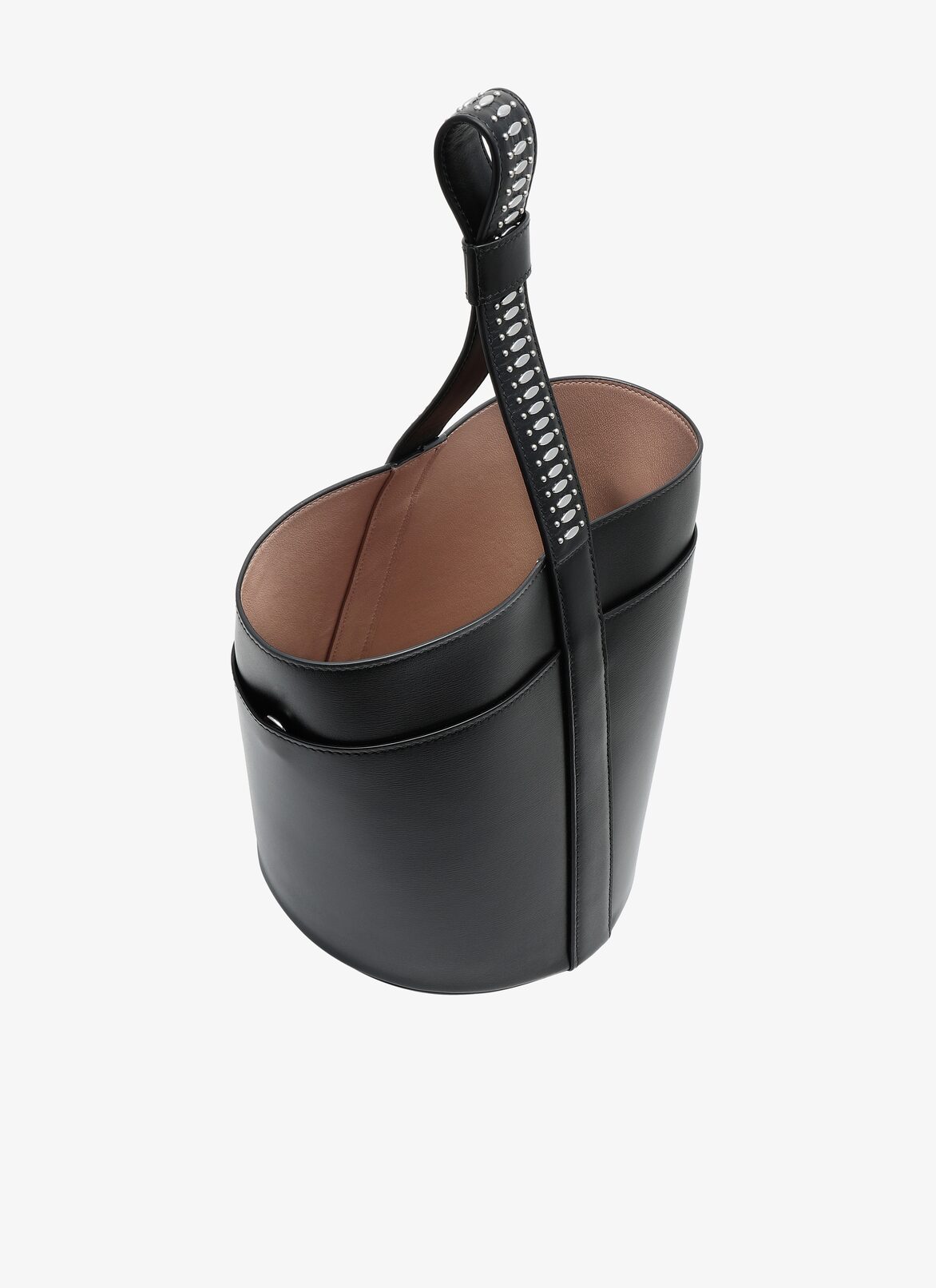 CLOSED BAG PM C.LUX CLOU ELLIPSE STRAP BLACK ALAÏA BLACK  CLOSED BAG PM C.LUX CLOU ELLIPSE STRAP BLACK